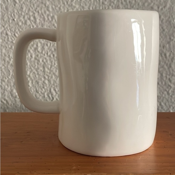Rae Dunn White Mug with BLACK 'FRIEND' Lettering Turquoise Interior - Picture 5 of 5